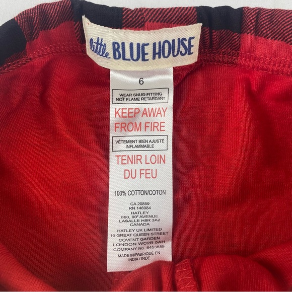 Little Blue House Kids “A Walk on the Wild Side” Pajama Set Size 6 NWT - Picture 8 of 8